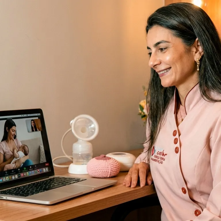 Atendimento de consultoria online via videochamada